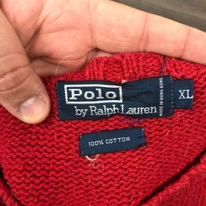 Polo by Ralph Lauren Sweaters - Polo Ralph Lauren Red Crewneck Sweater XL Polo by Ralph Lauren Sweaters - Polo Ralph Lauren Red Crewneck Sweater XL